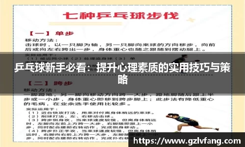 乒乓球新手必看：提升心理素质的实用技巧与策略
